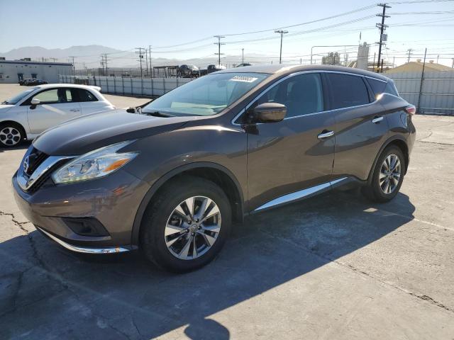 NISSAN MURANO S 2016 with VIN 5N1AZ2MG4GN100625 - Photo from auction