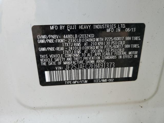Photo 14 from auction – 2014 SUBARU FORESTER 2 with VIN JF2SJAEC2EH491373