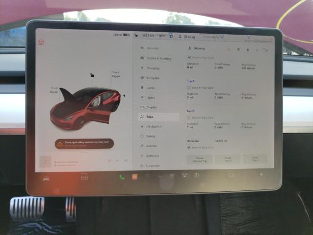 Photo 9 from auction – 2021 TESLA MODEL 3 with VIN 5YJ3E1EB6MF937554