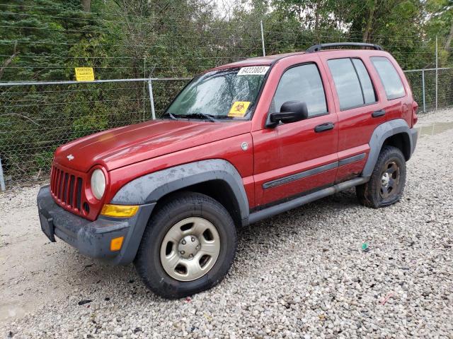 JEEP LIBERTY SP 2007 with VIN 1J4GL48K47W647327 - Photo from auction