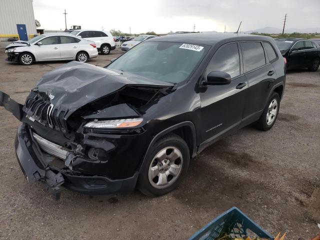 JEEP CHEROKEE S 2015 with VIN 1C4PJLAB3FW671164 - Photo from auction