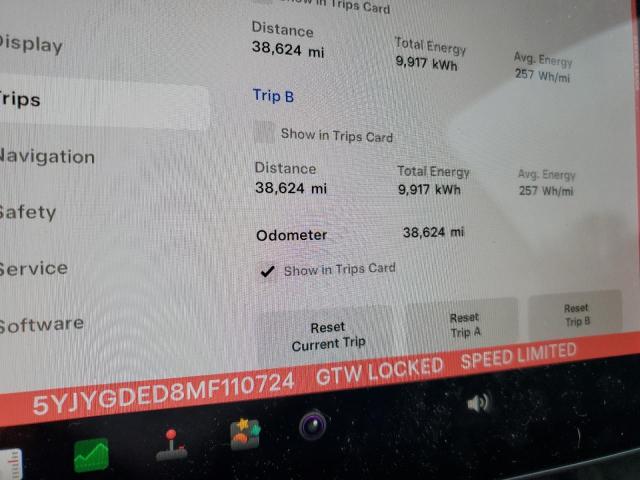 Zdjęcie 9 z aukcji – 2021 TESLA MODEL Y z VIN 5YJYGDED8MF110724