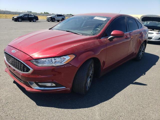 FORD FUSION SE 2017 with VIN 3FA6P0H71HR207604 - Photo from auction