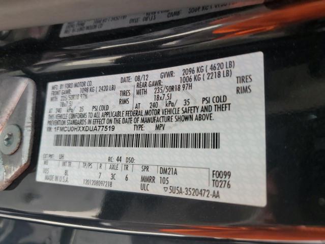 Photo 14 from auction – 2013 FORD ESCAPE SEL with VIN 1FMCU0HXXDUA77519