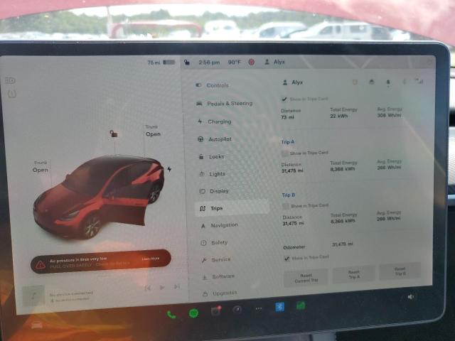 Photo 9 from auction – 2022 TESLA MODEL Y with VIN 7SAYGDEE8NF376094