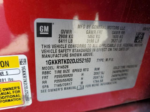 Photo 14 from auction – 2013 GMC ACADIA DEN with VIN 1GKKRTKD2DJ252160