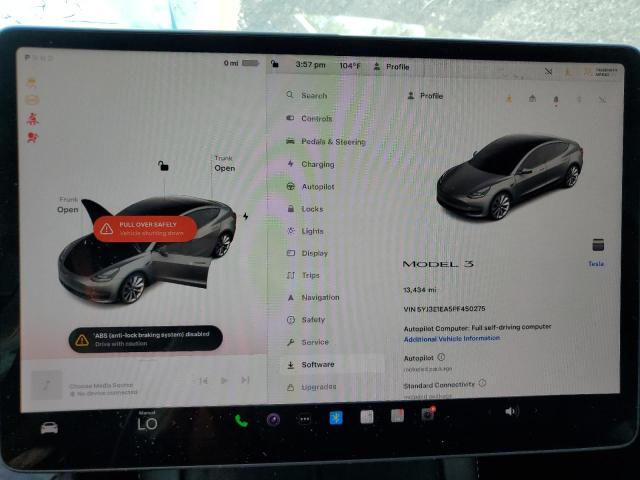 Photo 9 from auction – 2023 TESLA MODEL 3 with VIN 5YJ3E1EA5PF450275