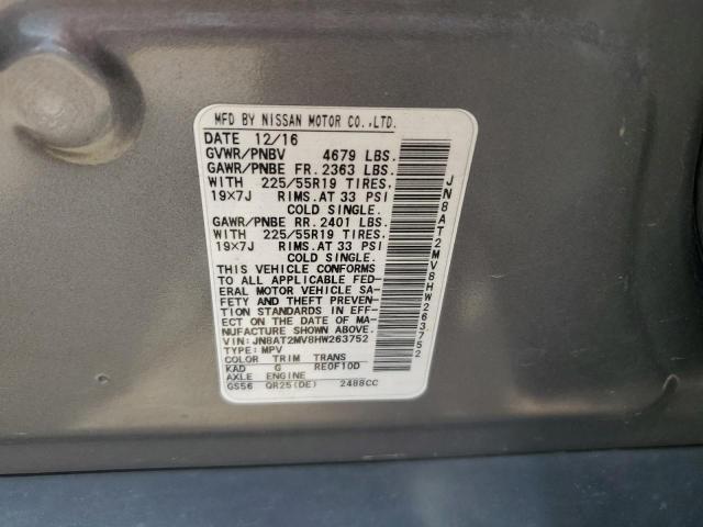 Photo 14 from auction – 2017 NISSAN ROGUE S with VIN JN8AT2MV8HW263752