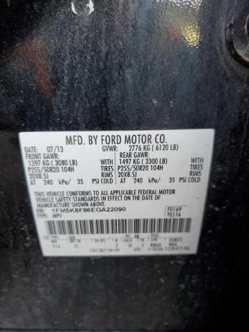 Photo 14 from auction – 2014 FORD EXPLORER L with VIN 1FM5K8F86EGA22090