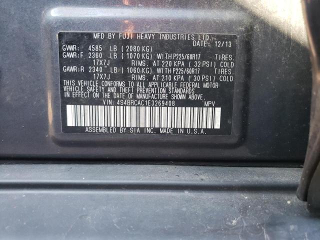 Photo 14 from auction – 2014 SUBARU OUTBACK 2. with VIN 4S4BRCAC1E3269408
