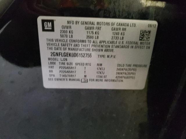 Photo 14 from auction – 2013 CHEVROLET EQUINOX LT with VIN 2GNFLGEK0D6152756