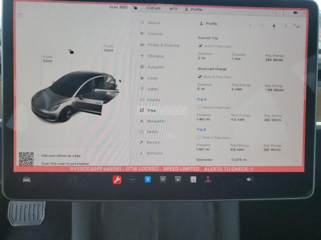 Photo 9 from auction – 2023 TESLA MODEL 3 with VIN 5YJ3E1EA9PF448061