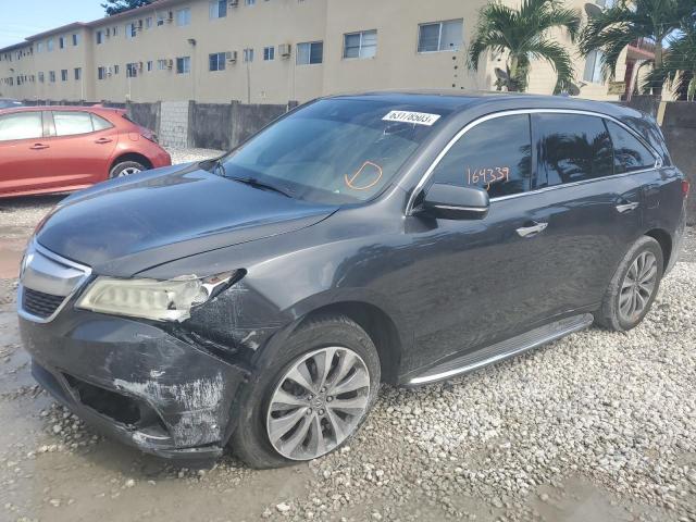 ACURA MDX TECHNO 2014 with VIN 5FRYD3H43EB010027 - Photo from auction