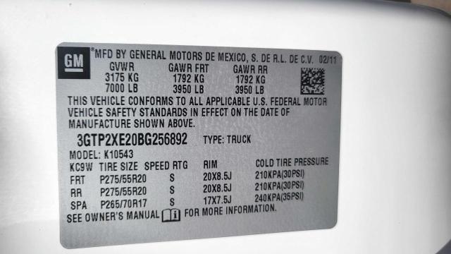 Photo 10 from auction – 2011 GMC SIERRA K15 with VIN 3GTP2XE20BG256892