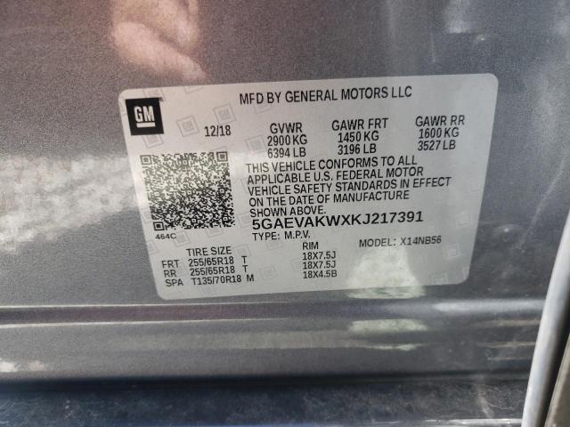 Photo 14 from auction – 2019 BUICK ENCLAVE ES with VIN 5GAEVAKWXKJ217391