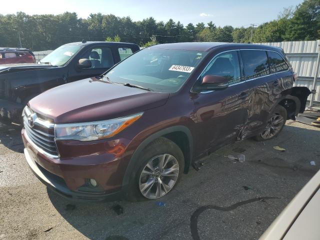 TOYOTA HIGHLANDER 2016 с VIN 5TDBKRFH4GS261952 - Снимка от търг