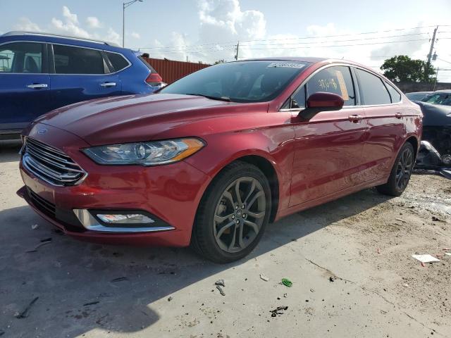 FORD FUSION SE 2018 with VIN 3FA6P0HD2JR279973 - Photo from auction