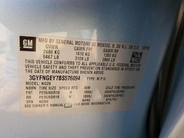 Photo 14 from auction – 2011 CADILLAC SRX with VIN 3GYFNGEY7BS576094