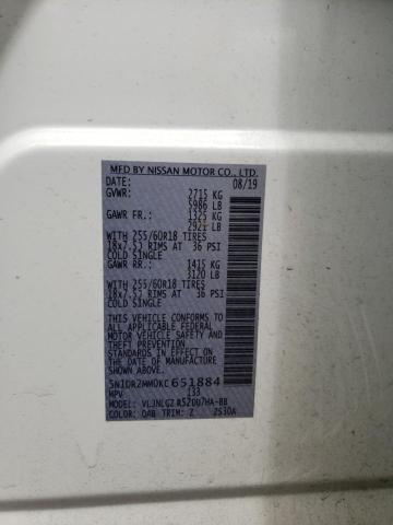 Photo 14 from auction – 2019 NISSAN PATHFINDER with VIN 5N1DR2MM0KC651884