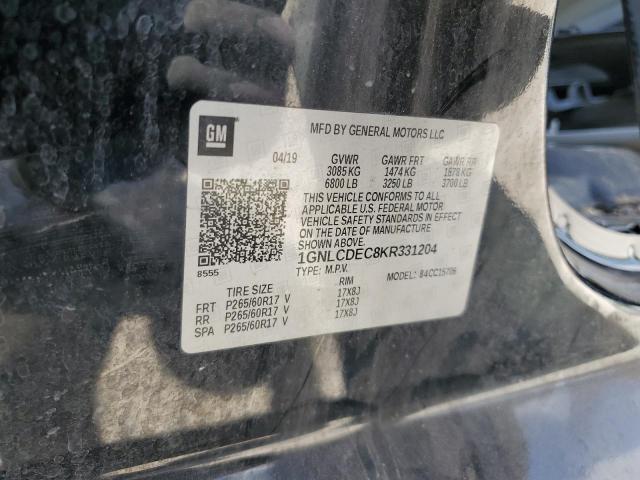 Photo 14 from auction – 2019 CHEVROLET TAHOE POLI with VIN 1GNLCDEC8KR331204