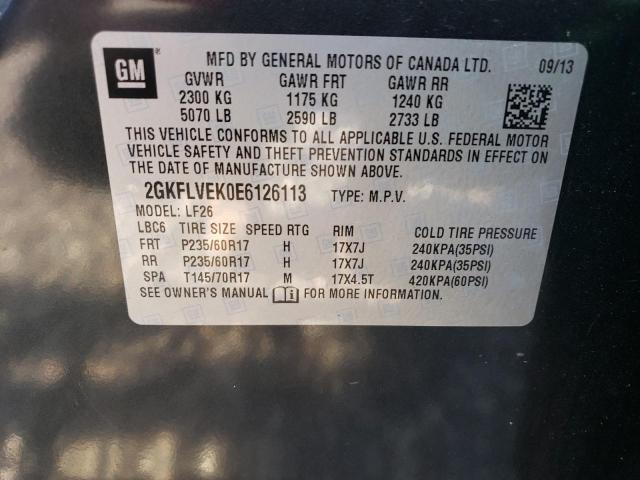 Photo 14 from auction – 2014 GMC TERRAIN SL with VIN 2GKFLVEK0E6126113