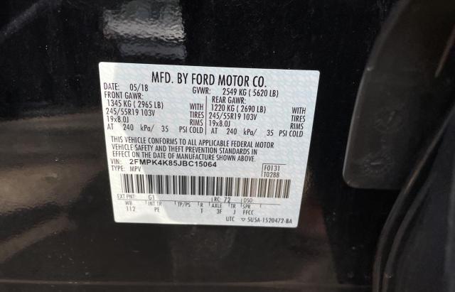 Photo 10 from auction – 2018 FORD EDGE TITAN with VIN 2FMPK4K85JBC15064