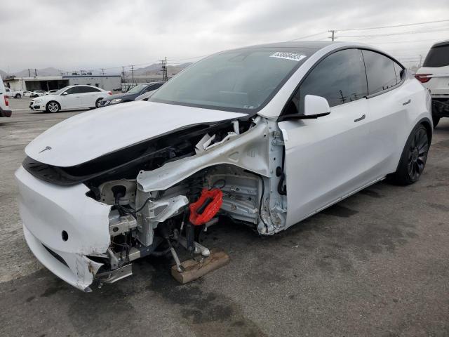 TESLA MODEL Y 2022 with VIN 7SAYGDEF5NF487310 - Photo from auction