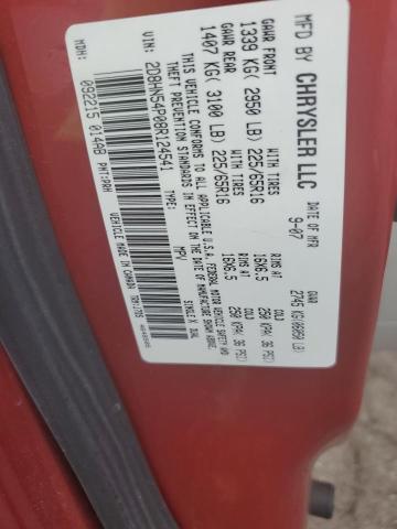 Photo 14 from auction – 2008 DODGE GRAND CARA with VIN 2D8HN54P08R124541