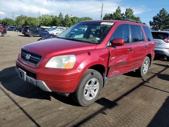 HONDA PILOT EXL 2005 with VIN 5FNYF18575B004739 - Photo from auction
