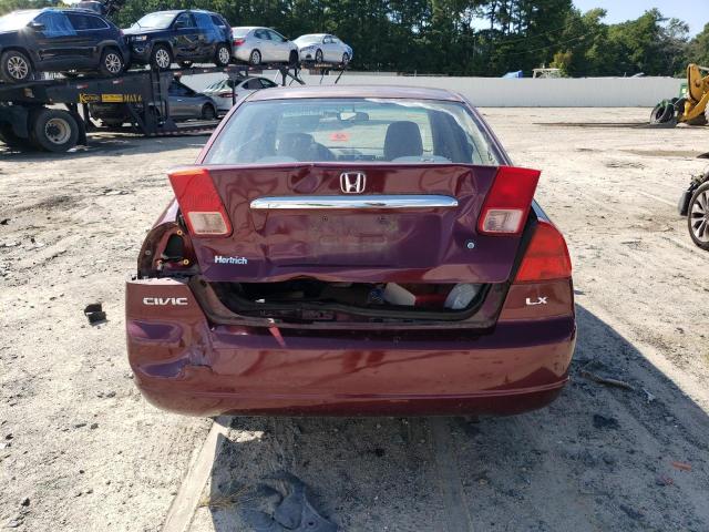 Photo 6 from auction – 2002 HONDA CIVIC LX with VIN 1HGES165X2L071069