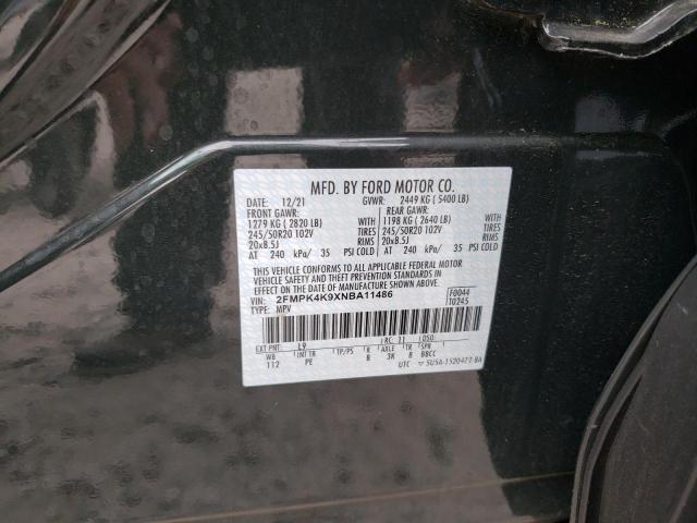 Photo 14 from auction – 2022 FORD EDGE TITAN with VIN 2FMPK4K9XNBA11486