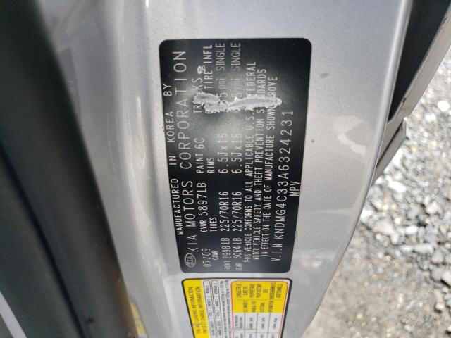 Photo 14 from auction – 2010 KIA SEDONA with VIN KNDMG4C33A6324231