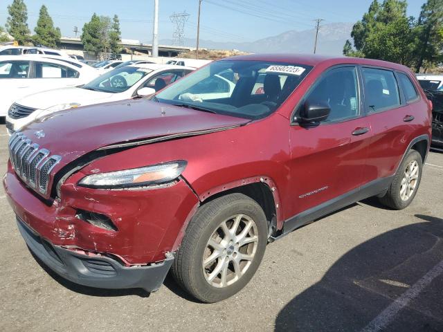 JEEP CHEROKEE S 2017 with VIN 1C4PJLAB8HD218866 - Photo from auction