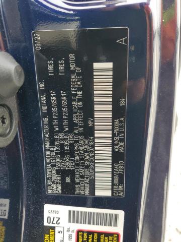 Photo 14 from auction – 2022 TOYOTA SIENNA XLE with VIN 5TDYSKFC0NS071844