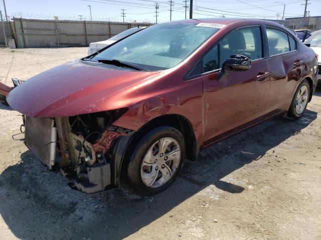 HONDA CIVIC LX 2013 with VIN 19XFB2F59DE213335 - Photo from auction