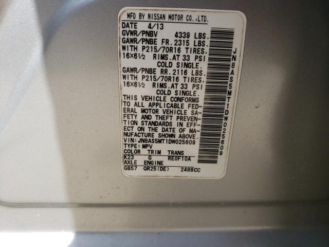 Photo 14 from auction – 2013 NISSAN ROGUE S with VIN JN8AS5MT1DW025609