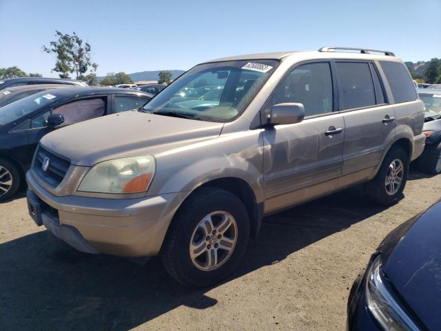 HONDA PILOT EXL 2004 with VIN 2HKYF18524H560697 - Photo from auction