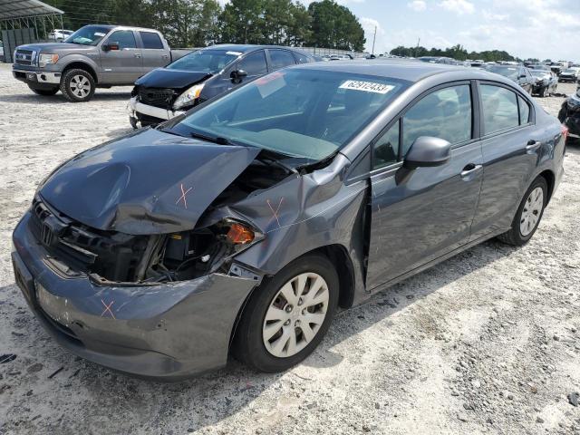 HONDA CIVIC LX 2012 with VIN 2HGFB2F50CH333853 - Photo from auction