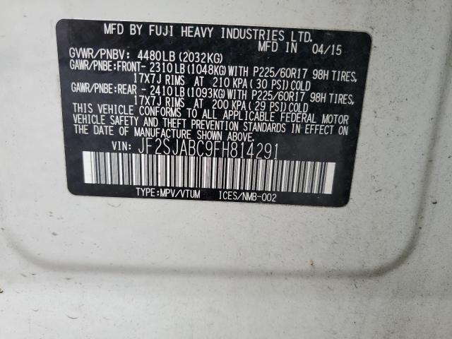 Photo 14 from auction – 2015 SUBARU FORESTER 2 with VIN JF2SJABC9FH814291