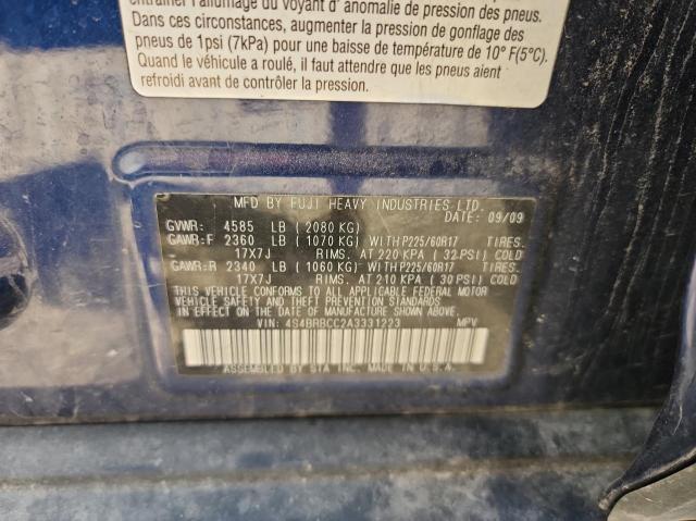 Photo 10 from auction – 2010 SUBARU OUTBACK 2. with VIN 4S4BRBCC2A3331223