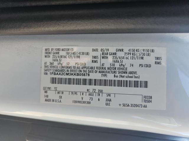 Zdjęcie 10 z aukcji – 2019 FORD TRANSIT T- z VIN 1FBAX2CM3KKB05878