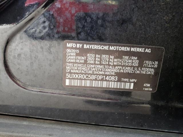 Photo 14 from auction – 2015 BMW X5 XDRIVE3 with VIN 5UXKR0C58F0P14083