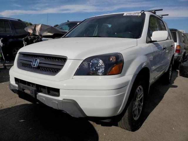 HONDA PILOT EXL 2004 with VIN 2HKYF18564H583044 - Photo from auction