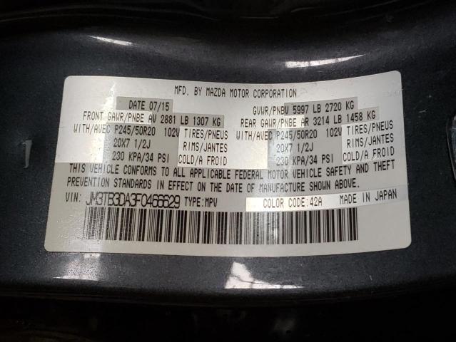 Photo 14 from auction – 2015 MAZDA CX-9 GRAND with VIN JM3TB3DA3F0466629