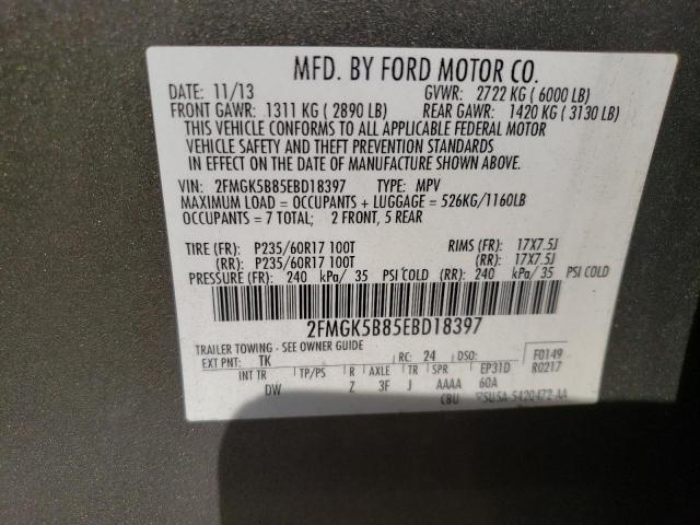 Photo 14 from auction – 2014 FORD FLEX SE with VIN 2FMGK5B85EBD18397