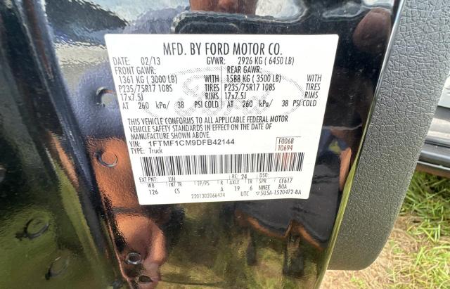 Photo 10 from auction – 2013 FORD F150 with VIN 1FTMF1CM9DFB42144