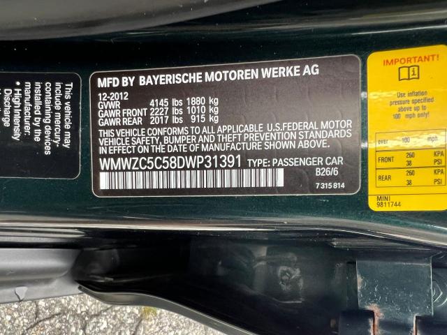 Photo 10 from auction – 2013 MINI COOPER S C with VIN WMWZC5C58DWP31391