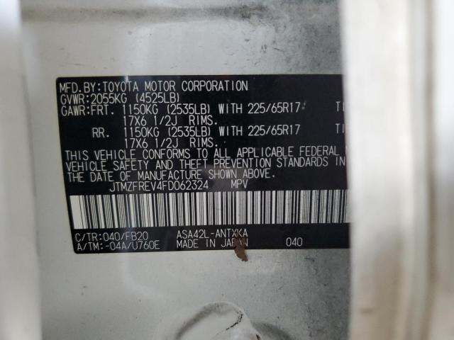 Photo 14 from auction – 2015 TOYOTA RAV4 LE with VIN JTMZFREV4FD062324