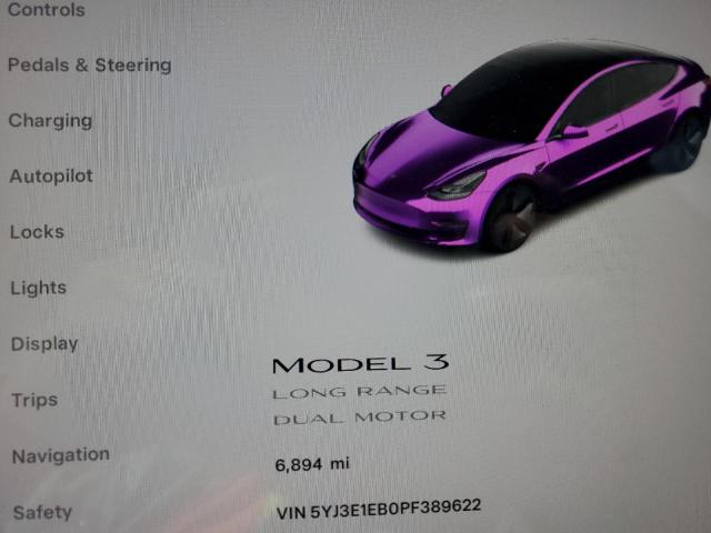 Photo 9 from auction – 2023 TESLA MODEL 3 with VIN 5YJ3E1EB0PF389622