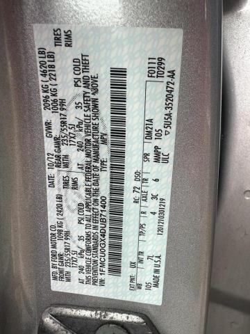 Photo 10 from auction – 2013 FORD ESCAPE SE with VIN 1FMCU0GX4DUB71400
